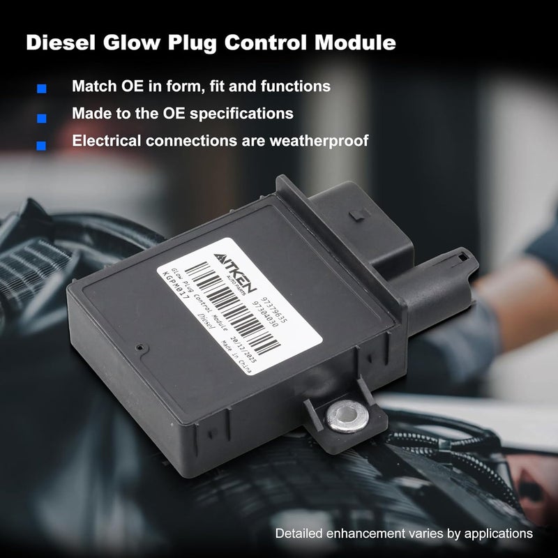 AIKEN Diesel Glow Plug Controller 97379635 Compatible Chevy Tahoe For Chevrolet Silverado 2500/3500 GMC Sierra 2500 HD 3500 RY-1556,97304030 - Image 2